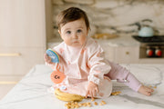 Loulou Lollipop Long Sleeve Bib Seashells