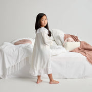 La Mimiland Mi Ruffle Lounge Dress Pearl White