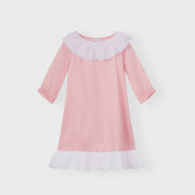 La Mimiland Mi Ruffle TENCEL Lounge Dress Pink
