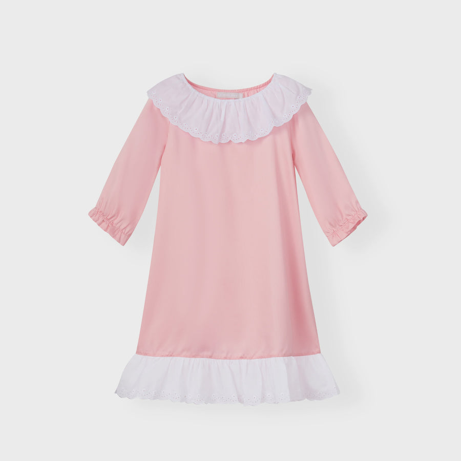 La Mimiland Mi Ruffle TENCEL Lounge Dress Pink