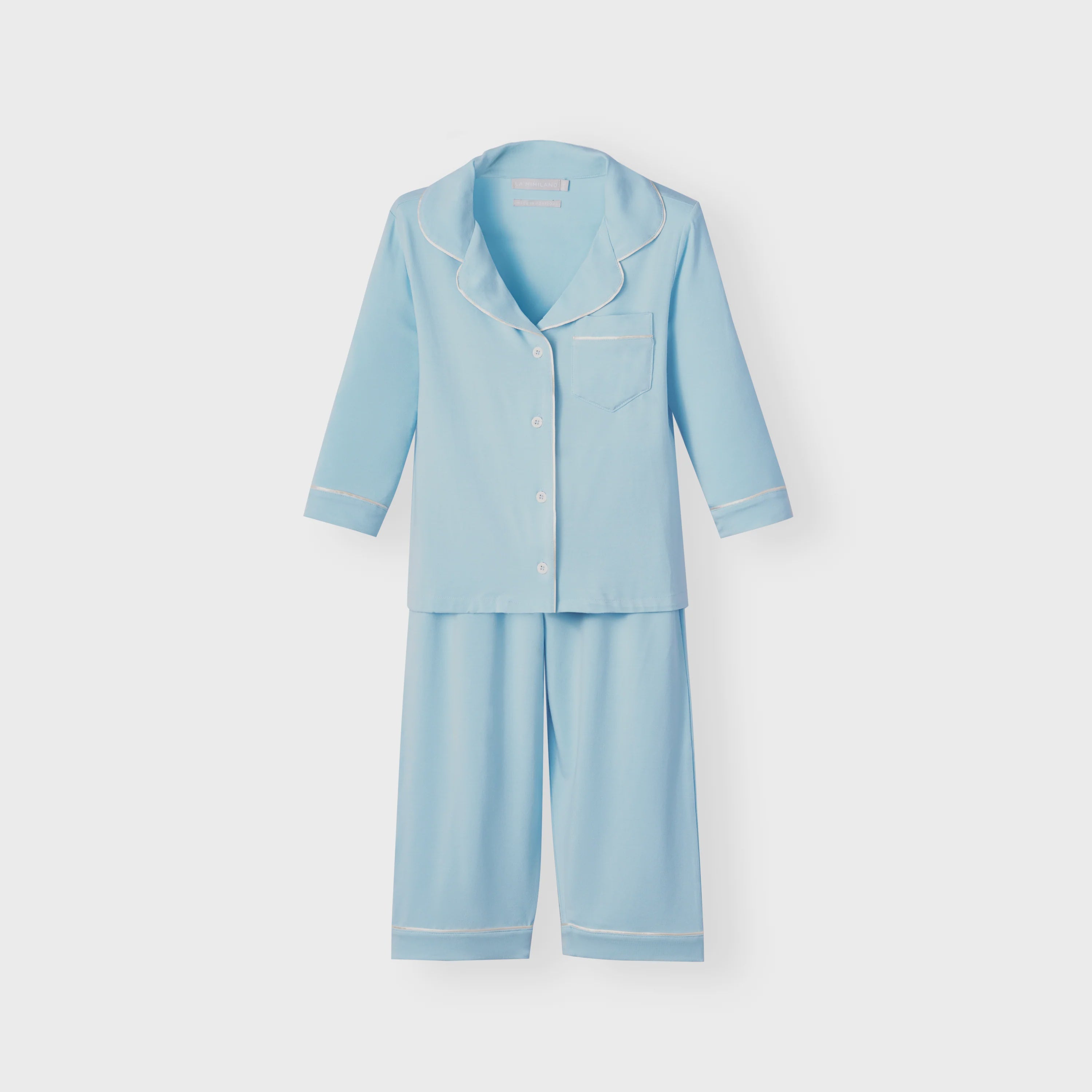 La Mimiland Mi Classic TENCEL Modal Long Sleeve Lounge Set Powder Blue