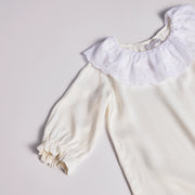 La Mimiland Mi Ruffle Lounge Dress Pearl White