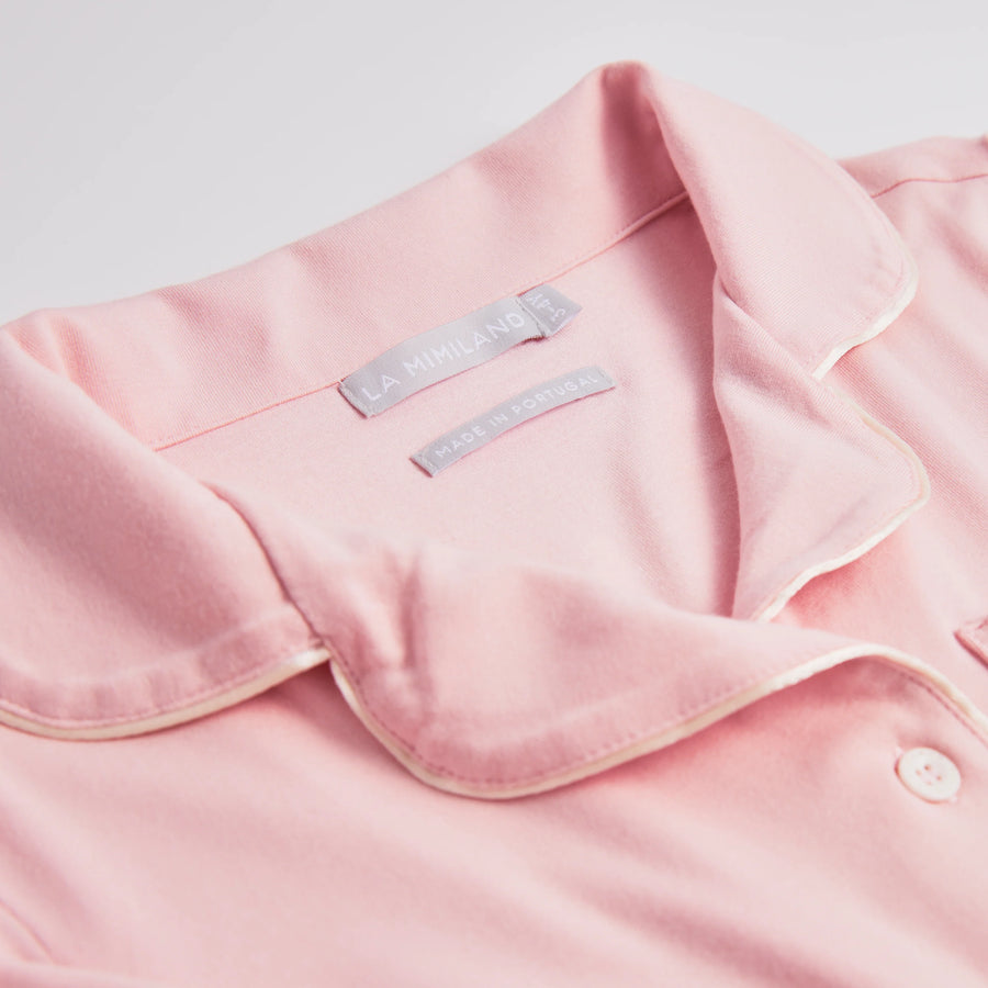 La Mimiland Mi Classic TENCEL Modal Long Sleeve Lounge Set Powder Pink