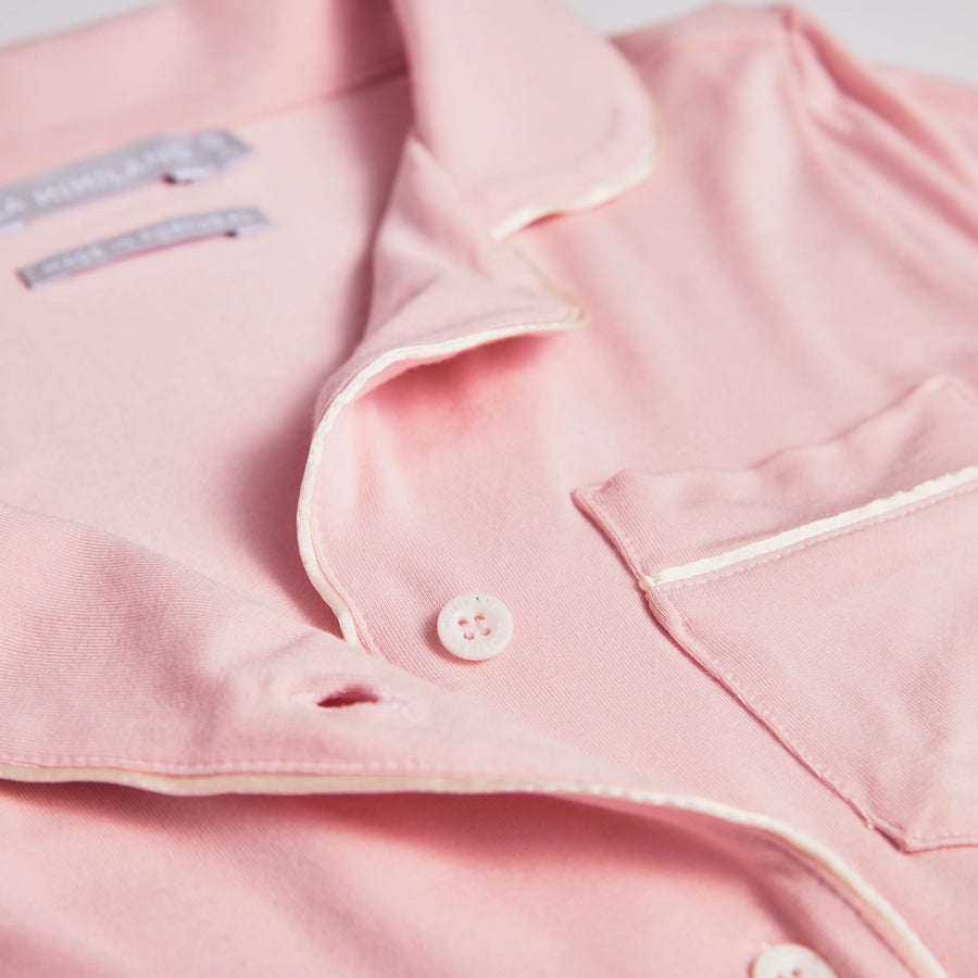 La Mimiland Mi Classic TENCEL Modal Long Sleeve Lounge Set Powder Pink