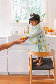Loulou Lollipop Long Sleeve Bib - Lemon Squeezy