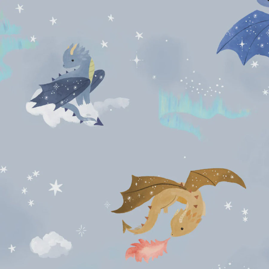 Loulou Lollipop Silicone Bib Magical Dragon