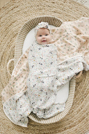 Loulou Lollipop Muslin Swaddle - Bumble Bees