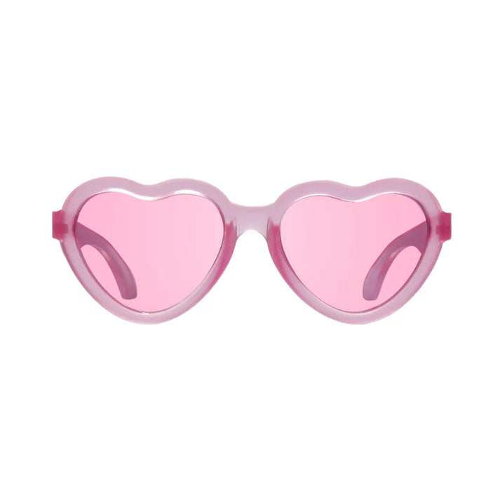 Babiators Non-polarized CUSTOME LIMITED EDITION - HEART SUNGLASSES FUSHIA HAZE (IncludesMicrofiber Printed Bag)