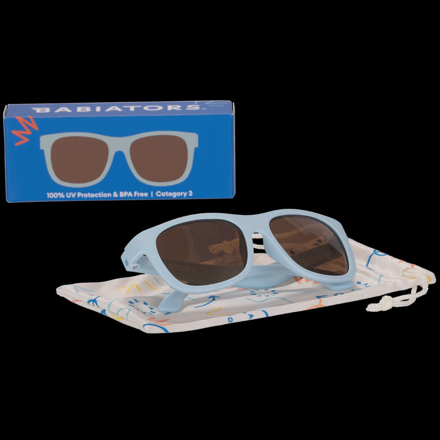 Babiator Non-Polarized Navigator Sunglasses Baby Blue (Includes MicrofiberPrinted Bag)