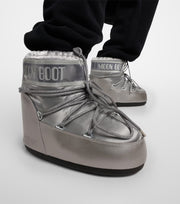 MOON BOOT MB ICON LOW GLANCE SILVER