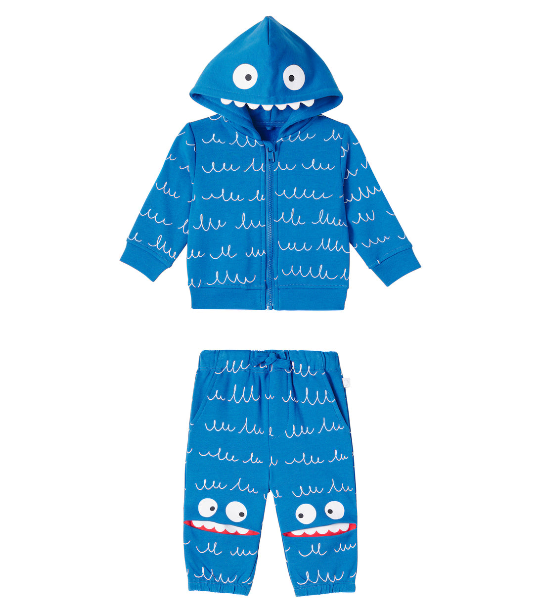 Stella McCartney Kids Monster Graphic Full-Zip Hoodie and Jogging Set