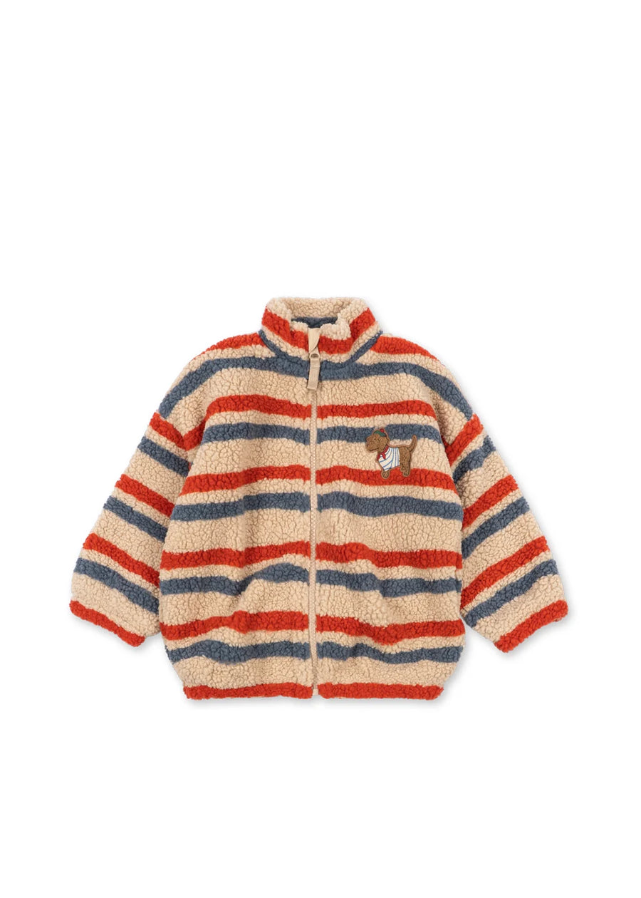 Konges Slojd JODY EMBROIDERY TEDDY JACKET GRS