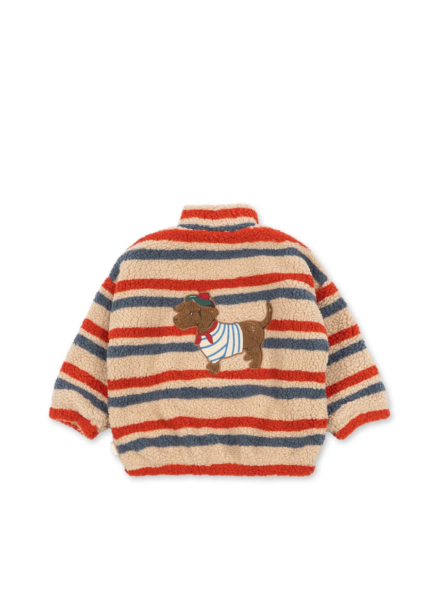 Konges Slojd JODY EMBROIDERY TEDDY JACKET GRS