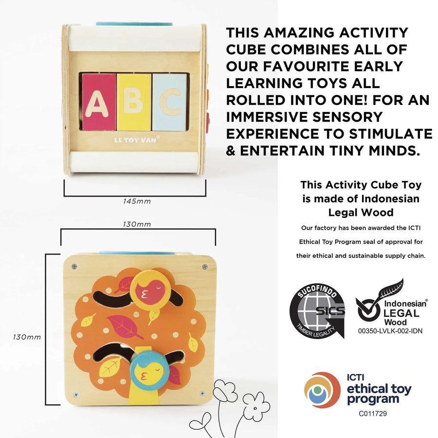 Le Toy Van  Activity Wooden Cube