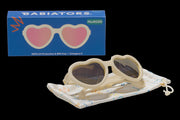 Babiator Polarized Heart Sunglasses Sweet Cream (IncludesMicrofiber Printed Bag)