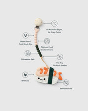 Loulou Lollipop Pacifier Clip Teether Set