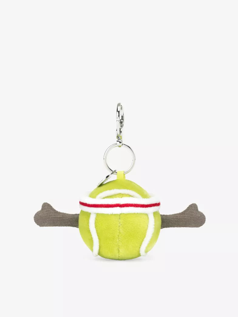 Jellycat Amuseable Sports Tennis Ball woven bag charm