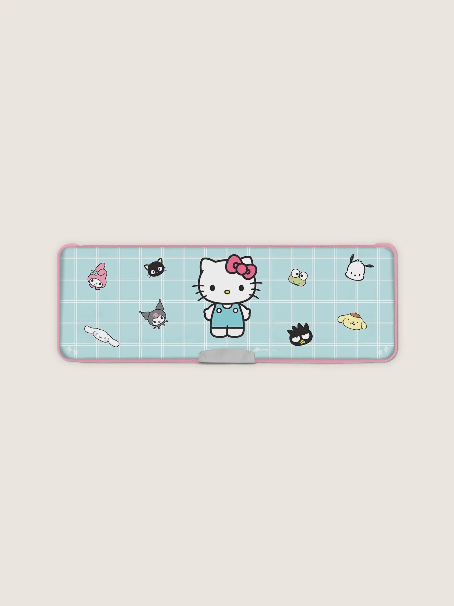 Studio Oh! Hello Kitty and Friends Blue Grid Pencil Case
