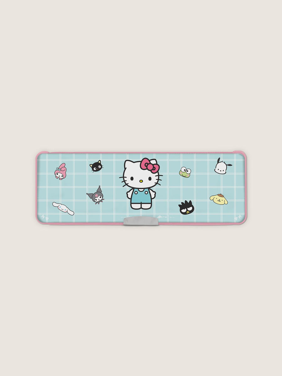 Studio Oh! Hello Kitty and Friends Blue Grid Pencil Case