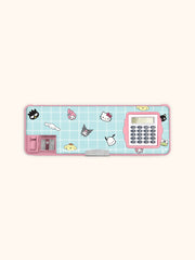 Studio Oh! Hello Kitty and Friends Blue Grid Pencil Case