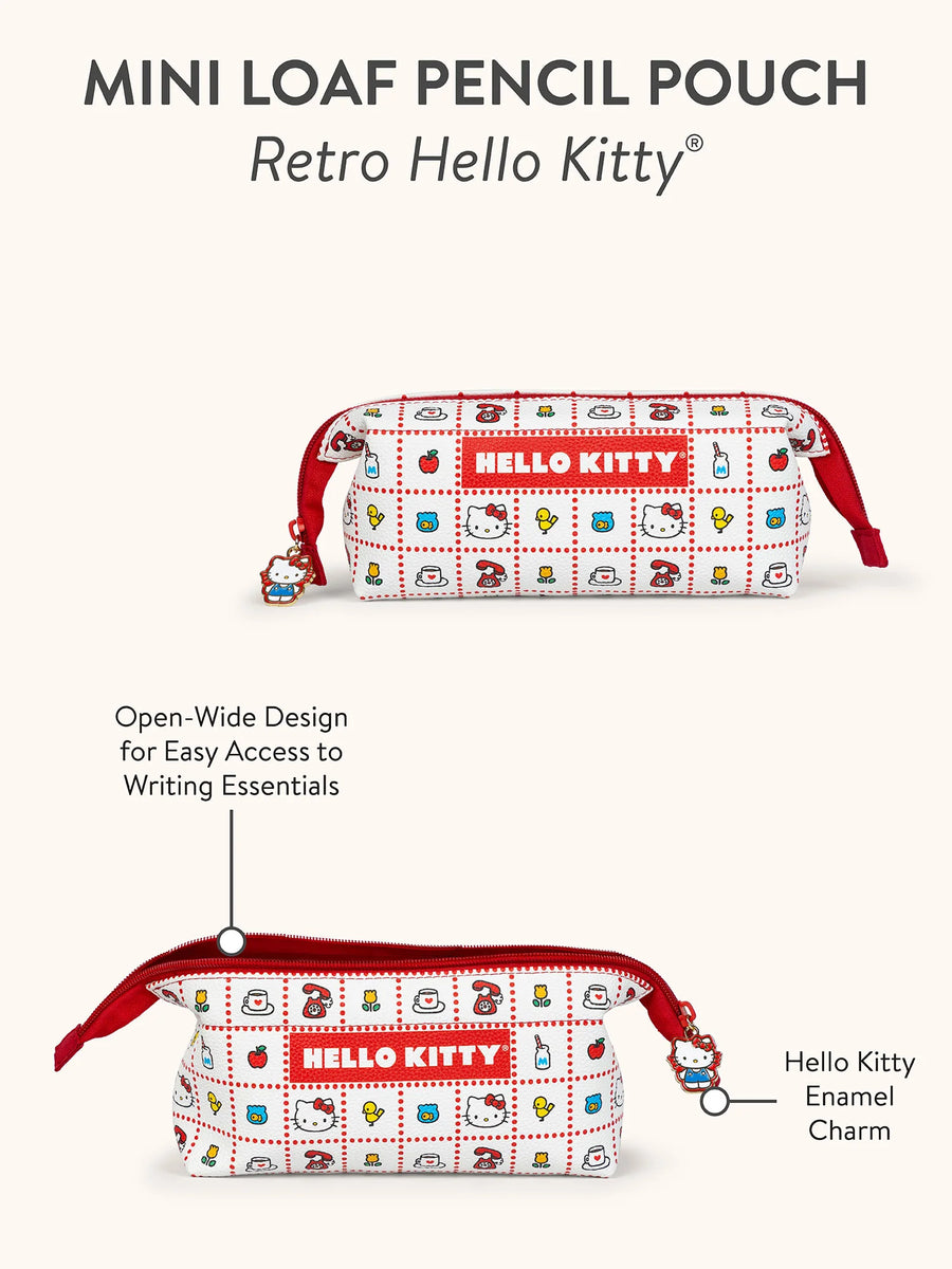 Studio Oh! Retro Hello Kitty Mini Loaf Pencil Pouch
