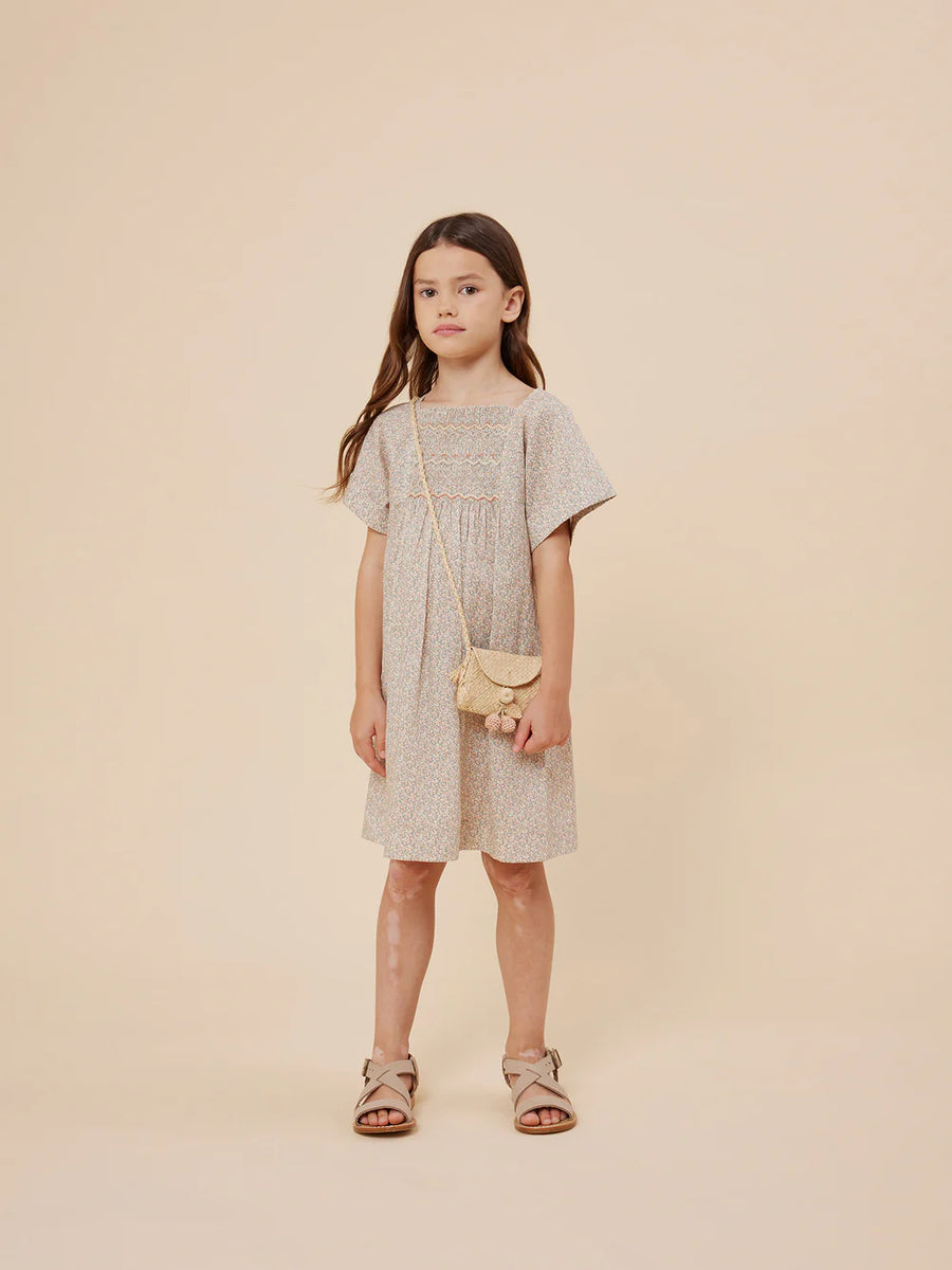 bonpoint pink dress Bonpoint - Galantine dress in organic cotton voile - Pink
