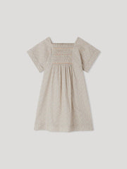 Bonpoint Paysanne Smocked Dress pink