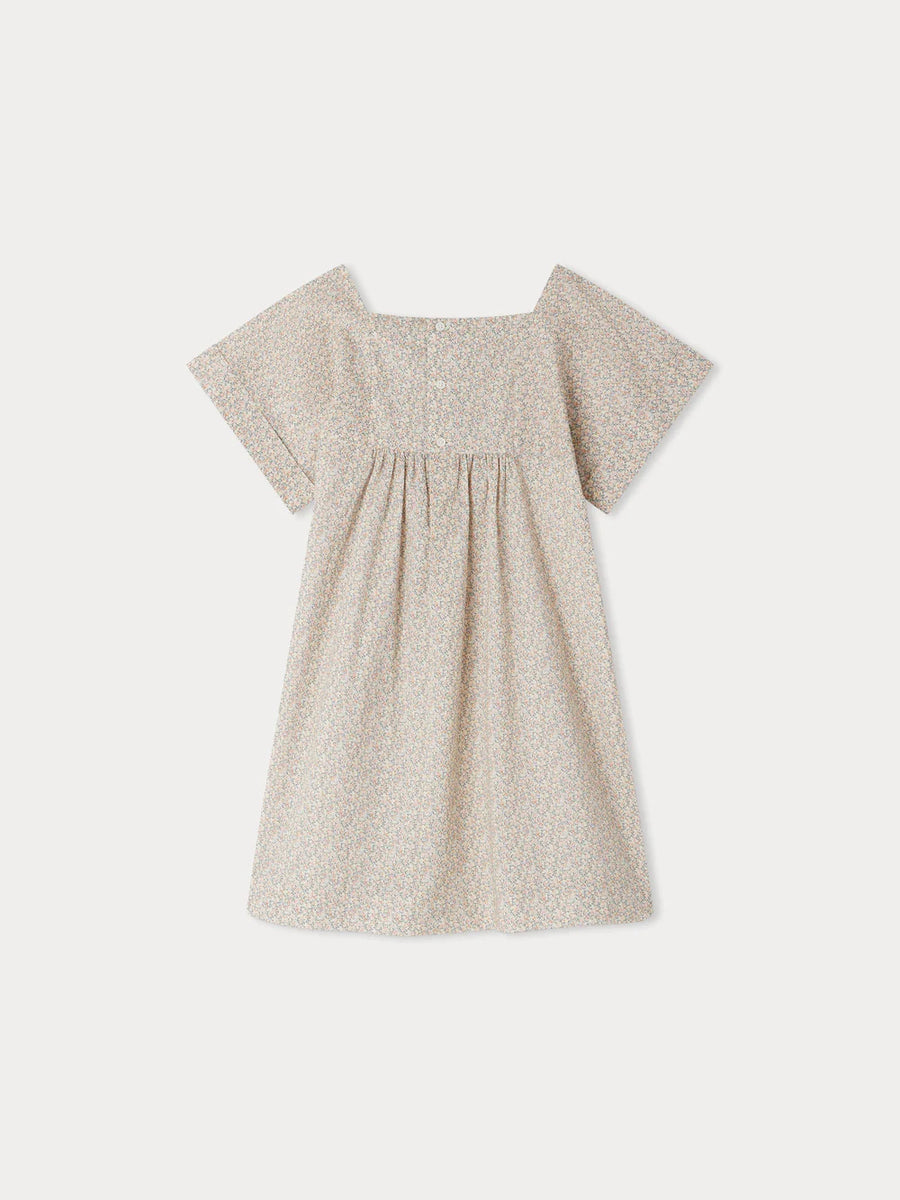 Bonpoint Paysanne Smocked Dress pink