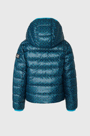 Mackage SAMMY-PR Down jacket for Kids Aqua-Marine Blue