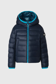 Mackage SAMMY-PR Down jacket for Kids Aqua-Marine Blue