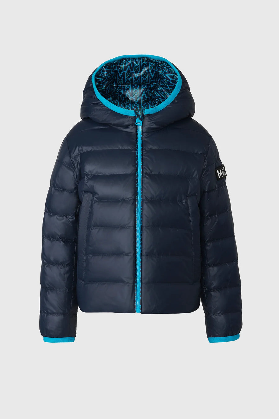 Mackage SAMMY-PR Down jacket for Kids Aqua-Marine Blue