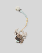 Loulou Lollipop Silicone Clip Teether Set -Moose