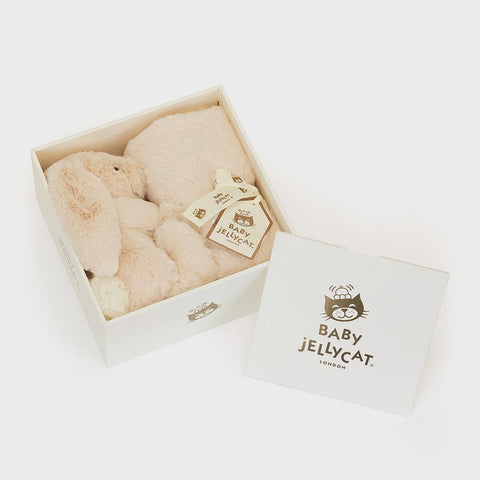 Jellycat Bashful Luxe Bunny Willow Soother Giftbox Set