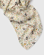 Loulou Lollipop Muslin Swaddle - Bumble Bees