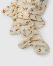 Loulou Lollipop Muslin Swaddle - French Breakfast