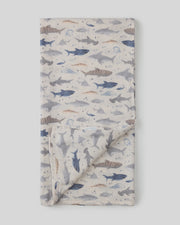 Loulou Lollipop Muslin Swaddle - Sharks