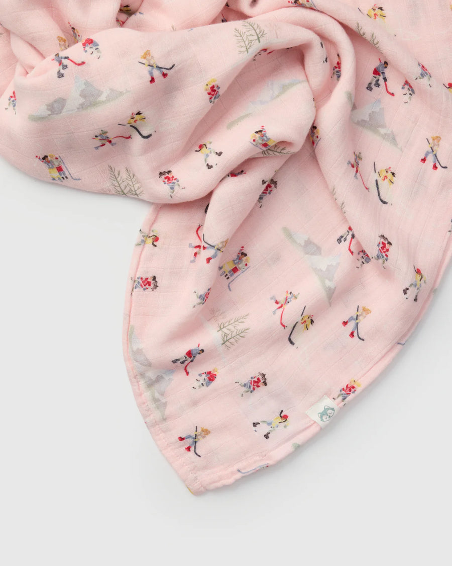 Loulou Lollipop Muslin Swaddle - She Shoots She Scores