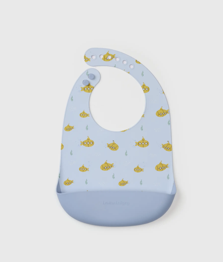 Loulou Lollipop Silicone Bib Printed - Ocean Explorer