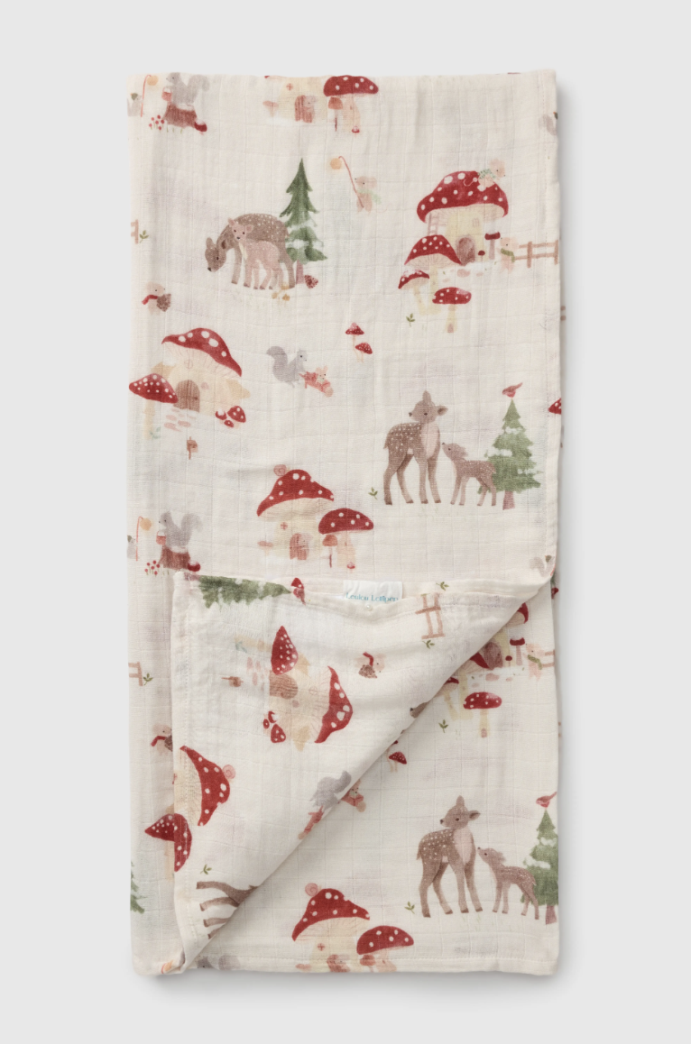 Loulou Lollipop Muslin Swaddle - Forest Families