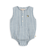 Konges Slojd ELLIOT ROMPER GOTS trio bleu stripe