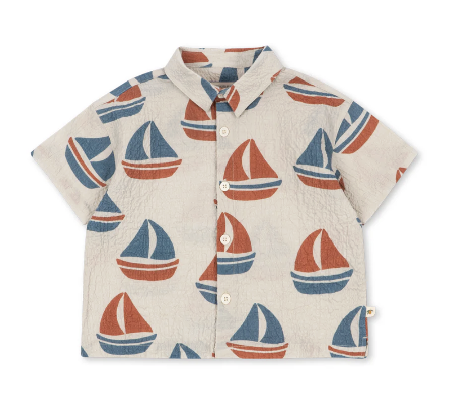 Konges Slojd ELLIOT SHORT SLEEVE SHIRT Ahoy