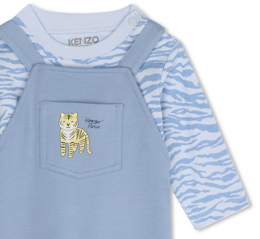Kenzo Baby T-shirt and Overalls Gift Box Set