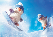 Jellycat Peanut Penguin Snowboarding