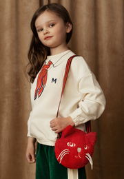 Mini Rodini Cat Fuzzy Mini Bag