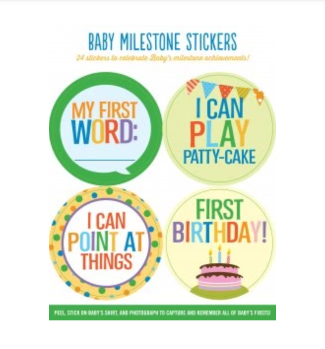 PETER PAUPER BABY STICKERS MILESTONES