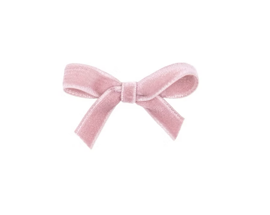 Olilia Designs Clip Velvet Bow Small