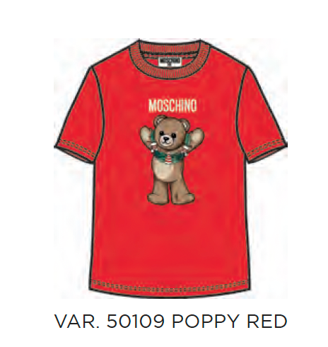 Moschino Christmas Bear Logo Tee