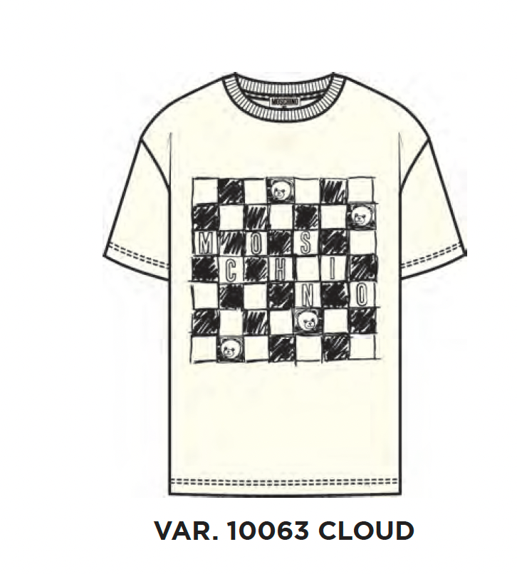 Moschino Maxi Chess board T- Shirt