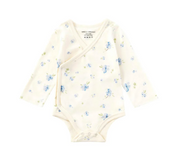 Norsu Baby Organic Kimono Long-sleeve Onesie-Blueberry