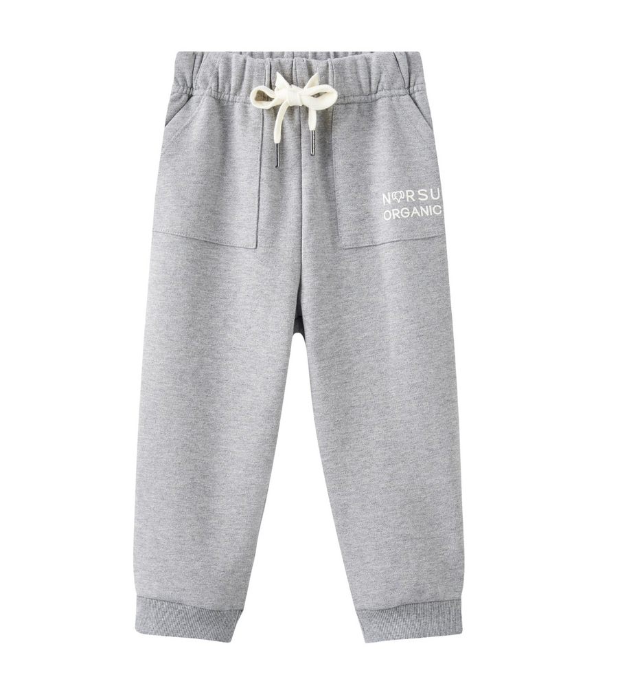 Norsu Organic Toddler French Terry Sweatpant-Mix Grey